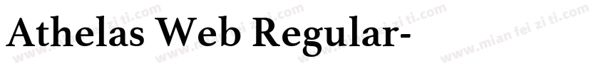Athelas Web Regular字体转换